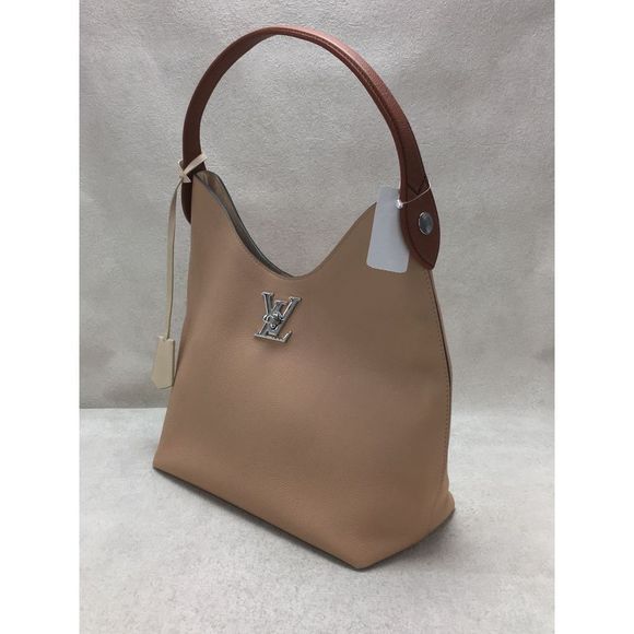 Louis Vuitton Lock Me Hobo Calf Leather Beige Handbag - Picture 2 of 6